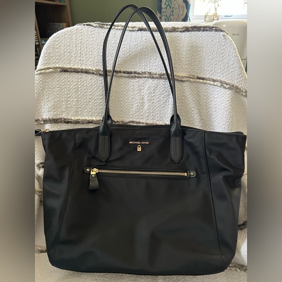 Michael Kors Black Nylon Tote - Picture 1 of 8